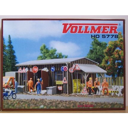 Vollmer 5778 H0 Road Sign Depot - Building Kit NEW