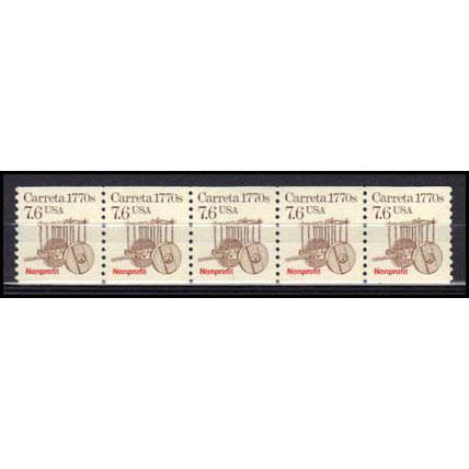 2255 7.6c Carreta Very Fine MNH Dry Gum PNC 1/5 X2978