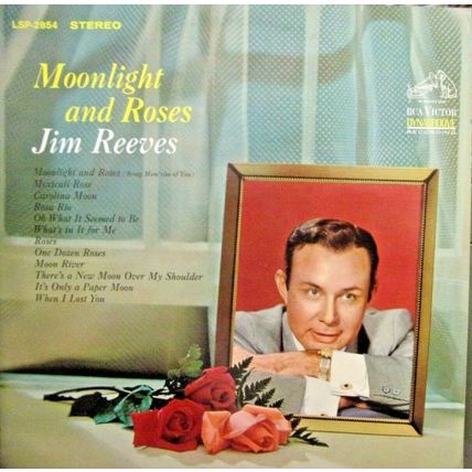 Jim Reeves-Moonlight and Roses-LP-1964-EX/EX