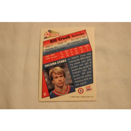 Bill Crook 1992 Pacific NO. 21
