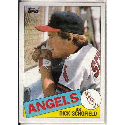 1985 Topps Baseball card 629 Dick Schofield