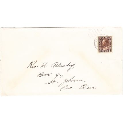 CANADA cover postmarked Rock Island, Quebec, Cat # 134 coil - $17.00