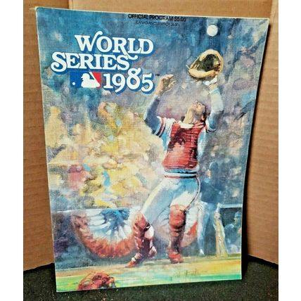 1985 World Series Official Baseball Program Royals Verses Cardinals