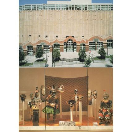 Seattle African Primitive Art Exhibition 2x Postcard