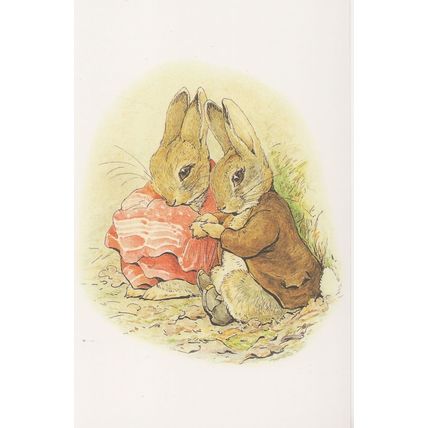The Tale of Benjamin Bunny & Peter Rabbit Beatrix Potter Postcard