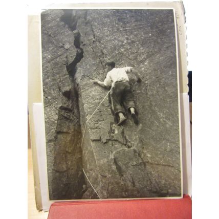 ROCK CLIMBING by Reg Wilkingson photo b/w 1970s