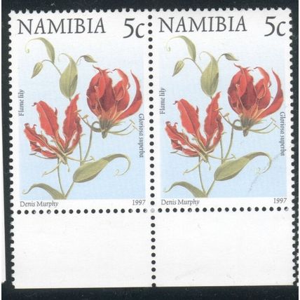 Namibia 1997 - 5c Gloriosa superba x 2 - mint