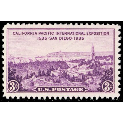 California - San Diego International Exposition One PACK OF TEN 3 Cent Scott 773