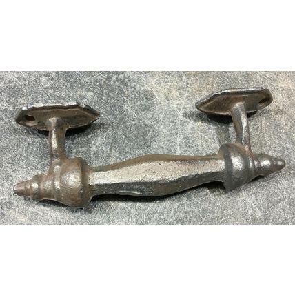 Cast Iron Handle 6'' x 2'' door drawer pull vintage antique primitive