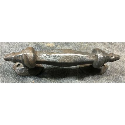 Cast Iron Handle 6'' x 2'' door drawer pull vintage antique primitive