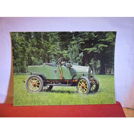 1908 CSONKA'S POSTAL VAN veteran car Hungarian unused postcard #