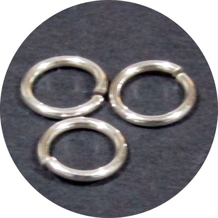 9 mm Jump Ring (1.0mm THICK) Sterling Silver 925 Heavy 18 Gauge 5 pack sizes C18