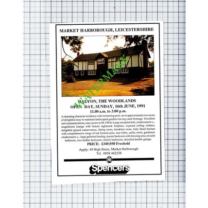 Daylon The Woodlands Market Harborough Leicestershire Sale Advert - 1991 Cutting