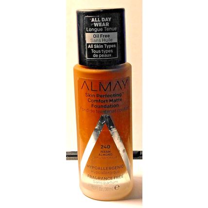 Almay Skin Perfecting Comfort Matte Foundation 240 Warm Almond All Day Wear
