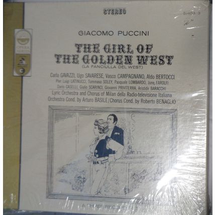 Puccini The Girl Of The Golden West Gavazzi 3xLP Everest S-453/3 NEW. SEALED.