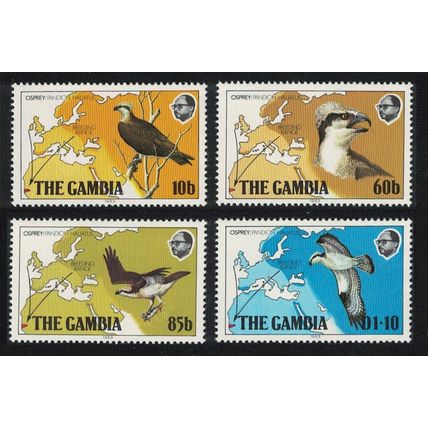 Gambia Osprey Birds 4v 1983 MNH SG#510-513