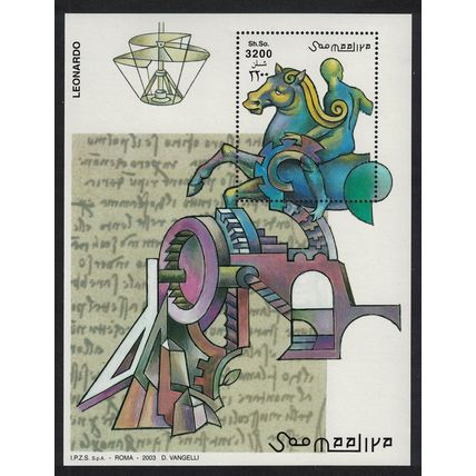 Somalia Leonardo da Vinci MS 2003 MNH
