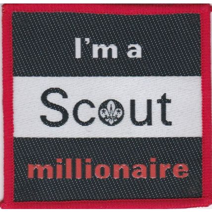 Scout Badge UK - Im a Scout Millionaire 1990 (C1)