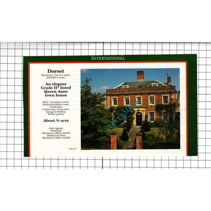 Cirencester Gloucestershire / Sherborne Dorset - 1994 House Sale Advert