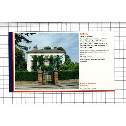 Old Harlow Essex / Ugley Essex - 1994 House Sale Advert