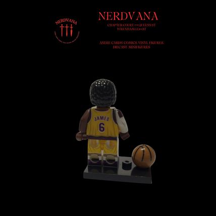 Minifigure Blocks Sports NBA Basketball LA Lakers James