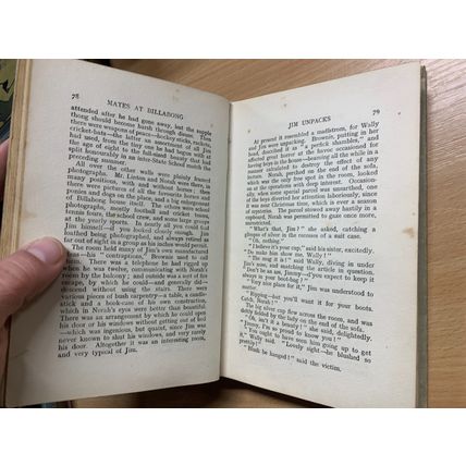 c1919 MARY GRANT BRUCE "MATES AT BILLABONG" ILLUSTRATED FICTION BOOK (P3)