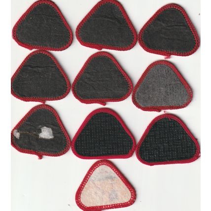 Scout Badges-10 x Cub Proficiency 1967/03-9 x Black 1 x White Back Backs (BY337)
