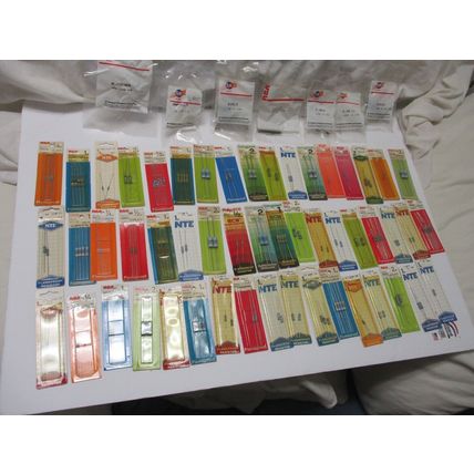 Vintage Lot of 60 Packets Resistors NTE,ECG, RCA,SK Factory Sealed