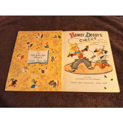 Little Golden Book Howdy Doody Circus By Edward Kean (A) Very Good+ 4.5 1950
