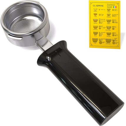 OEM Gaggia Bottomless Portafilter 58Mm - Authentic Italian Portafilter with 3 Cu