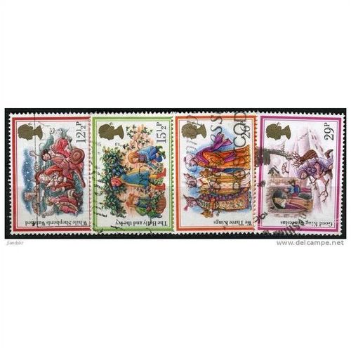 1982 4 different values - #123 fine used (o)