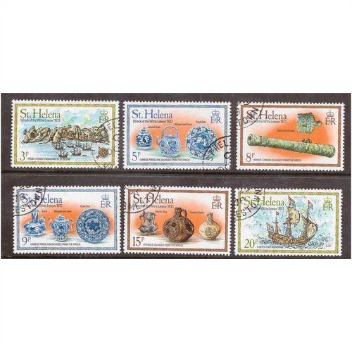 ST HELENA 1978 WRECK OF THE WITTE LEEUW SET OF 6 VERY FINE USED