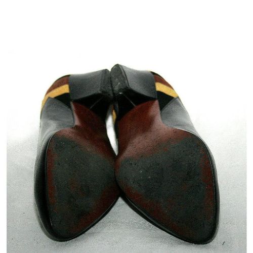 Vintage 1980 Black Multi Shoes Size 6 uk 39 Euro