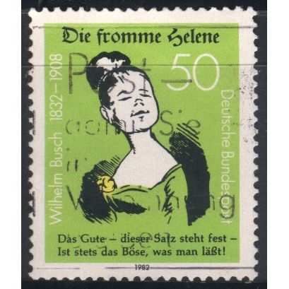 Germany 1982 - SG1993 - 50pf black, green & yellow - "Good Helene" - used