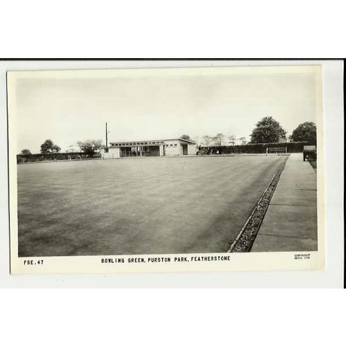 Yorkshire FEATHERSTONE BOWLING GREEN Postcard by Frith (FSE.47)