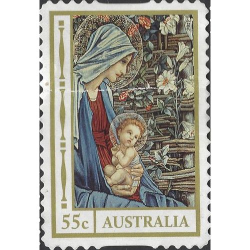 AUSTRALIA, CHRISTMAS, Madonna and Child s/a, gold 2012, 55c, #2