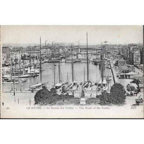 Le Havre, France - Yacht Basin - postcard by Neurdein c.1910s