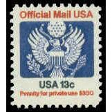 O129 13c Eagle Fine MNH G0569