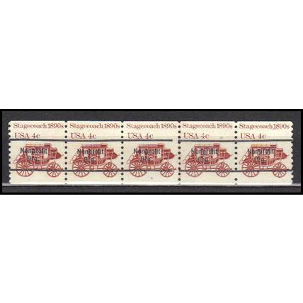 1898Ab 4c Stagecoach Very Fine MNH Dry Gum PNC 6/5 Line Gap AA0081
