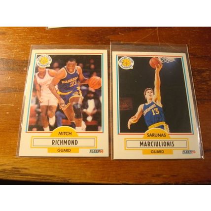 1990 Fleer, 6-Cards, All HOFers, STOCKTON/MAGIC, ++