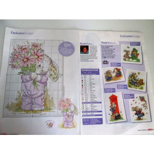 SOMEBUNNY TO LOVE - CROSS STITCH CHART