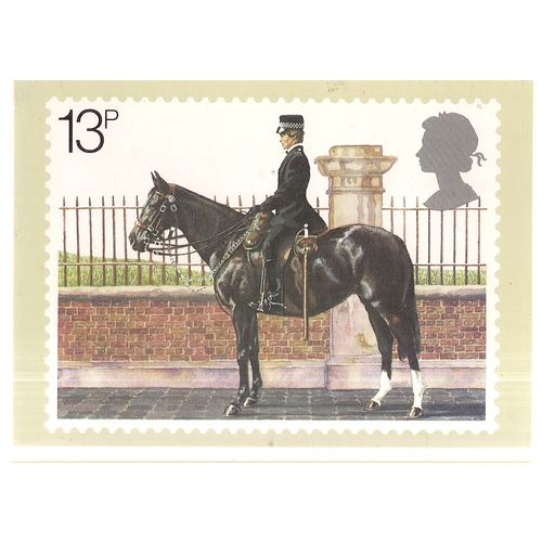 POLICE 13P ROYAL MAIL vintage unused postcard. 1979 VGC =