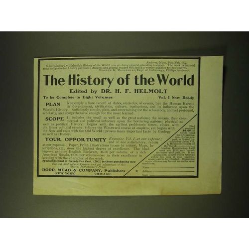 1902 Dodd, Mead & Company Ad - The history of the world