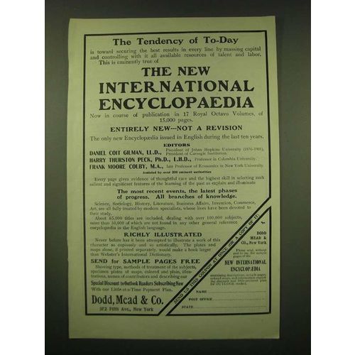 1902 Dodd, Mead & Company Ad - The Tendency of To-day