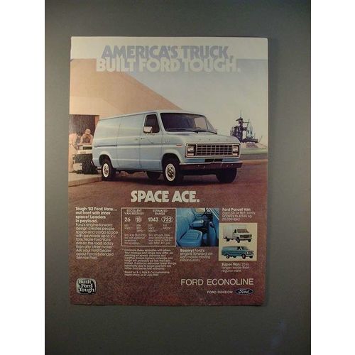 1982 Ford Econoline Van Ad - Space Age