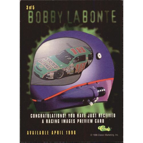 1996 Classic Images Bobby Labonte-Preview #3 of 5