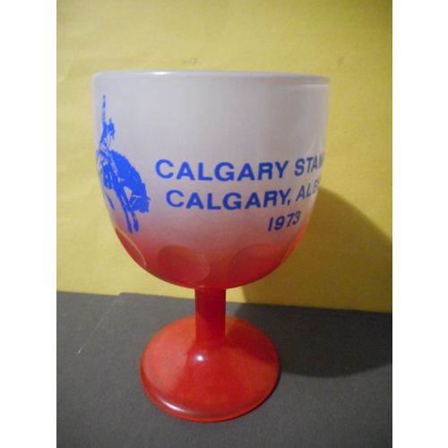 Calgary Stampede Vintage Goblet 1973,Alberta Canada,Rodeo,Western Collectable