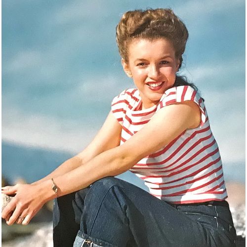 Marilyn Monroe vintage print Jeans Rockabilly poster Playboy Man Gift Wall Art f