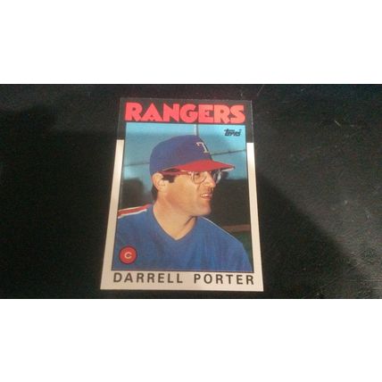 1986 Topps Traded Card # 088T Darrell Porter Excellent (5) Texas Rangers