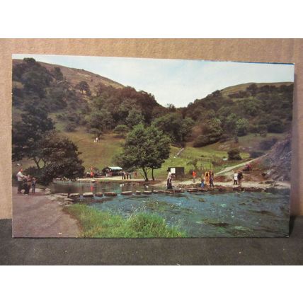 STEPPING STONES, DOVEDALE unused postcard Colourmaster #